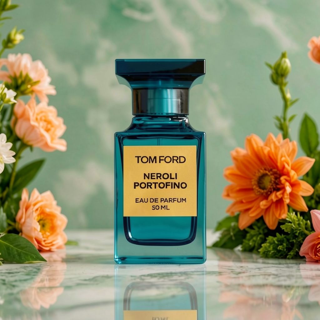 Comfyui App that takes a product photo or render and places it into an environment. Perfume bottle on a staged set.